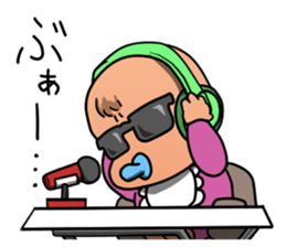 Broadcast baby sticker #12907445