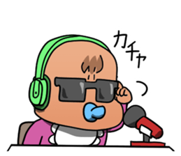 Broadcast baby sticker #12907460