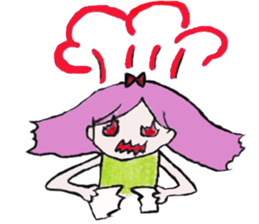 girl's world sticker #12907624