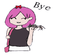 girl's world sticker #12907629