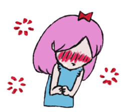 girl's world sticker #12907633