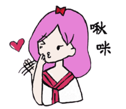 girl's world sticker #12907634