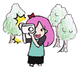 girl's world sticker #12907636