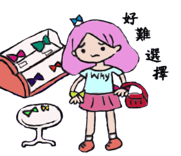 girl's world sticker #12907638