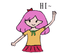 girl's world sticker #12907641