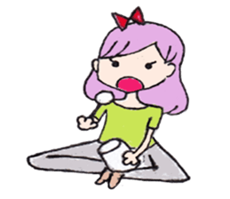 girl's world sticker #12907642