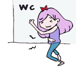 girl's world sticker #12907643