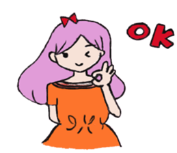 girl's world sticker #12907651