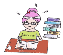 girl's world sticker #12907659