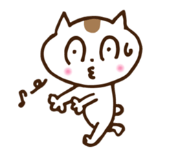Big eyes cat. sticker #12907694