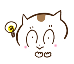 Big eyes cat. sticker #12907698