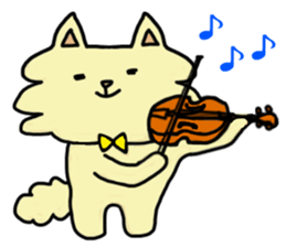 Mr. fluffy cat! sticker #12908553