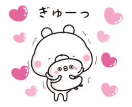 Lovely plumpy bear sticker #12909135