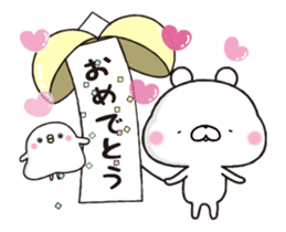 Lovely plumpy bear sticker #12909145