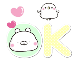 Lovely plumpy bear sticker #12909146