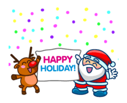 Animated Cute Santa Claus sticker #12909428