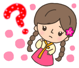 Cute! Korea girls stiker(English) sticker #12909865