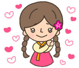 Cute! Korea girls stiker(English) sticker #12909877
