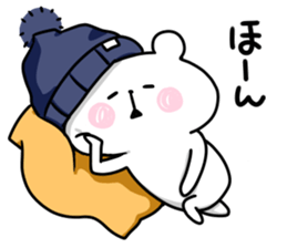 hat white bear sticker #12910070