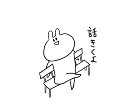 Always cute Bunny smile sticker #12910437