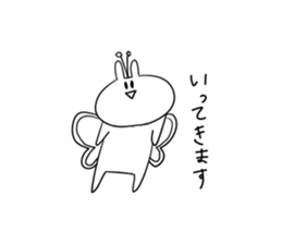 Always cute Bunny smile sticker #12910445