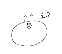 Always cute Bunny smile sticker #12910454