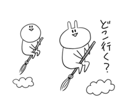 Always cute Bunny smile sticker #12910462