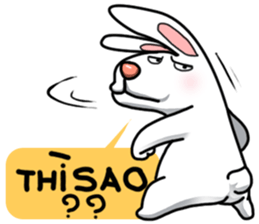 Unruly cute bunny 2 sticker #12910471