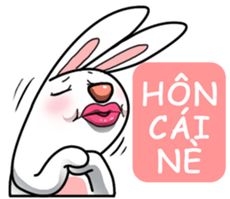 Unruly cute bunny 2 sticker #12910474