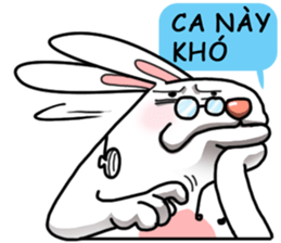 Unruly cute bunny 2 sticker #12910476