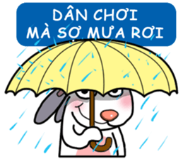 Unruly cute bunny 2 sticker #12910477