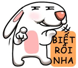 Unruly cute bunny 2 sticker #12910478