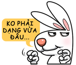 Unruly cute bunny 2 sticker #12910480