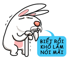 Unruly cute bunny 2 sticker #12910483