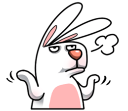Unruly cute bunny 2 sticker #12910487