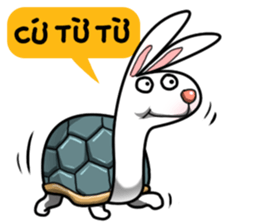 Unruly cute bunny 2 sticker #12910488