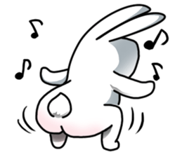 Unruly cute bunny 2 sticker #12910489