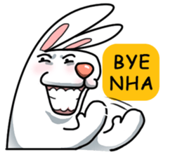 Unruly cute bunny 2 sticker #12910490
