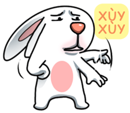 Unruly cute bunny 2 sticker #12910491