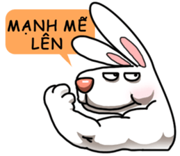 Unruly cute bunny 2 sticker #12910495