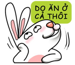 Unruly cute bunny 2 sticker #12910500