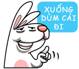 Unruly cute bunny 2 sticker #12910501