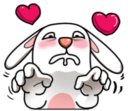 Unruly cute bunny 2 sticker #12910502
