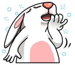 Unruly cute bunny 2 sticker #12910504