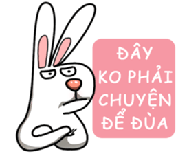Unruly cute bunny 2 sticker #12910506