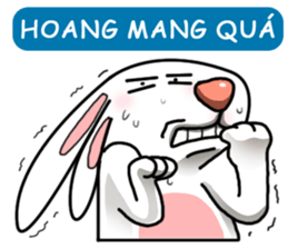 Unruly cute bunny 2 sticker #12910507