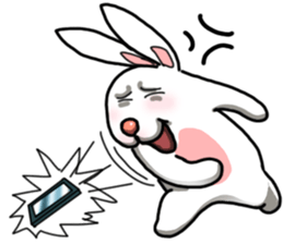 Unruly cute bunny 2 sticker #12910509