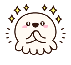 Cute jellyfish animation sticker #12910828