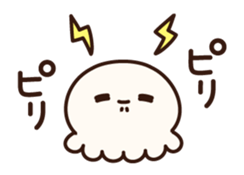 Cute jellyfish animation sticker #12910838