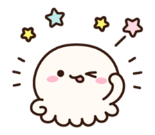 Cute jellyfish animation sticker #12910842
